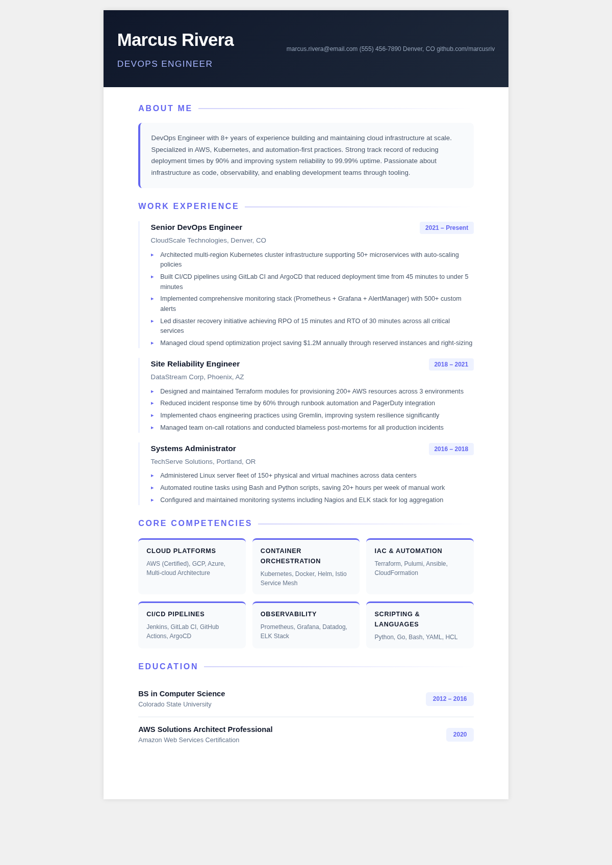 Bold contemporary simple resume